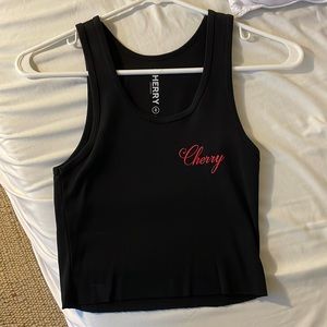 Cherry LA crop tank